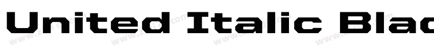 United Italic Black字体转换